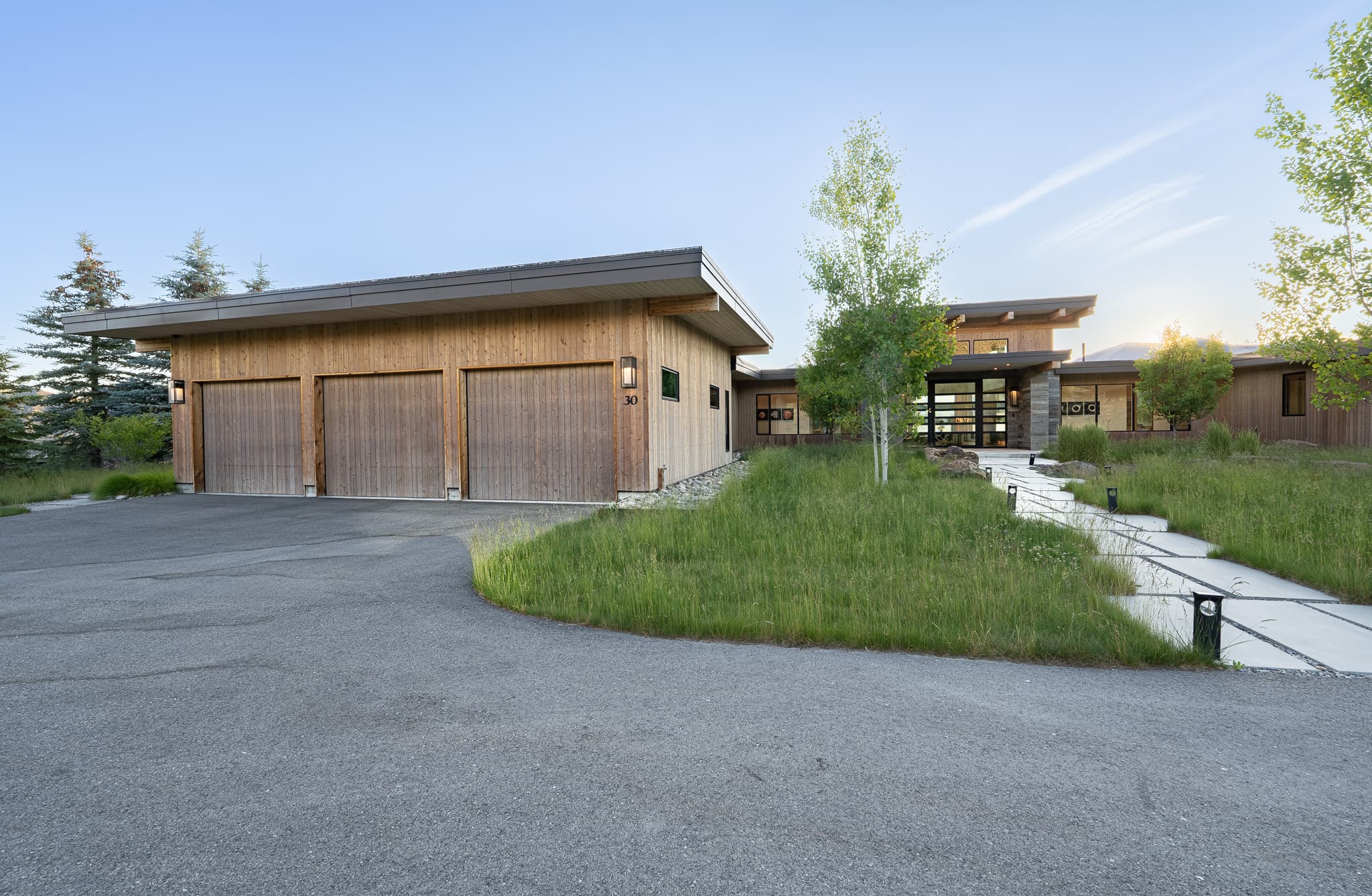 Exterior garage