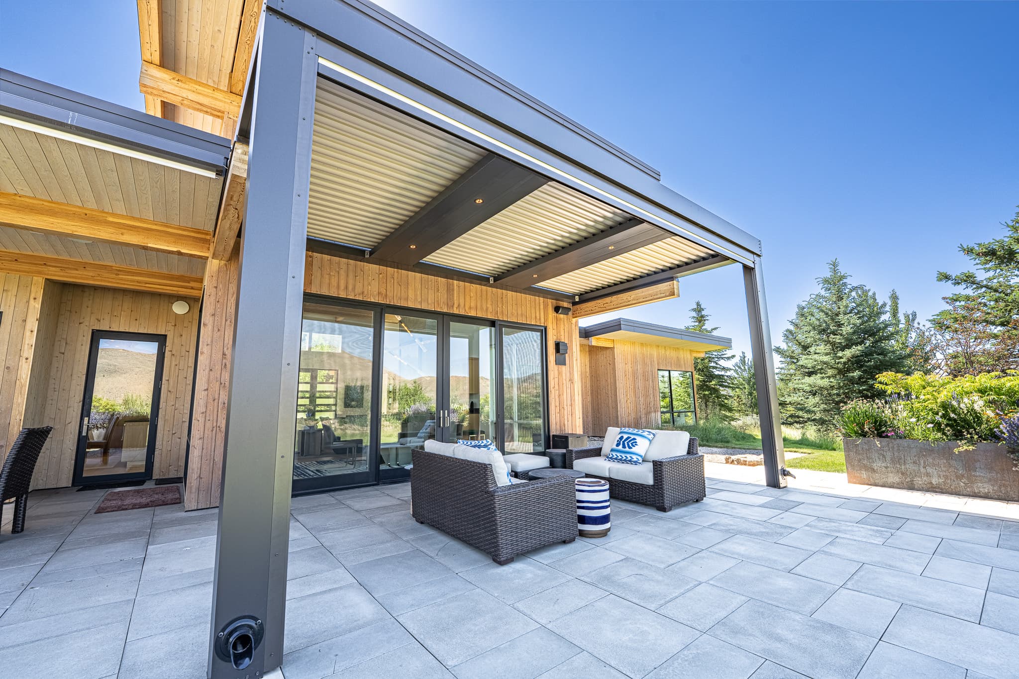 Covered back patio