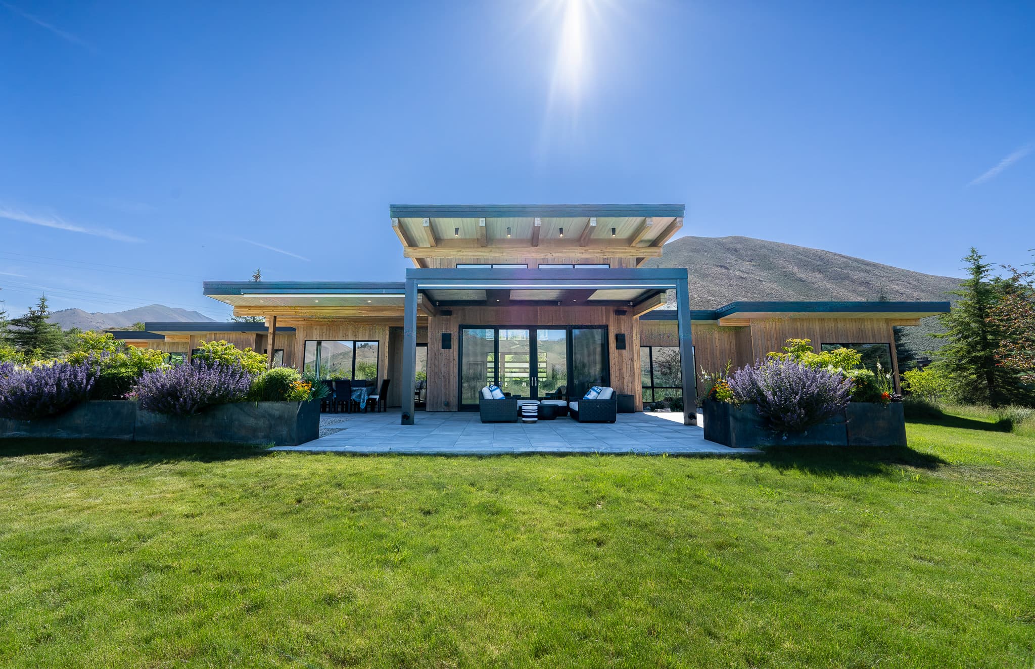 Covered back patio