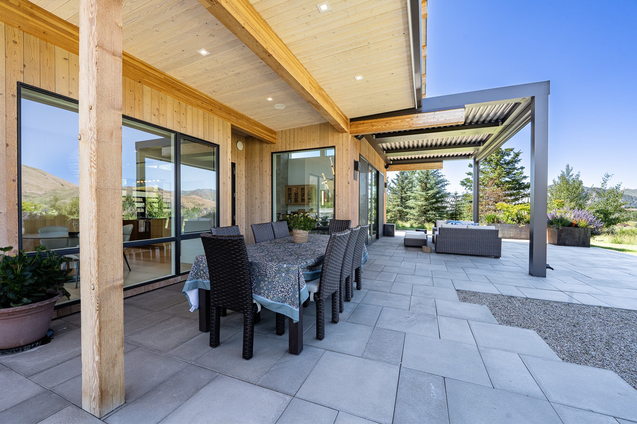 Covered back patio
