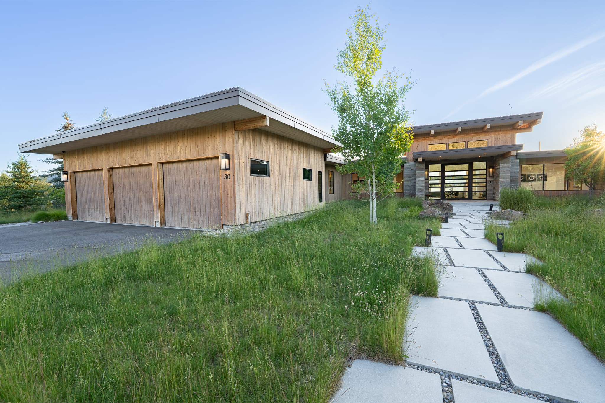 Exterior garage